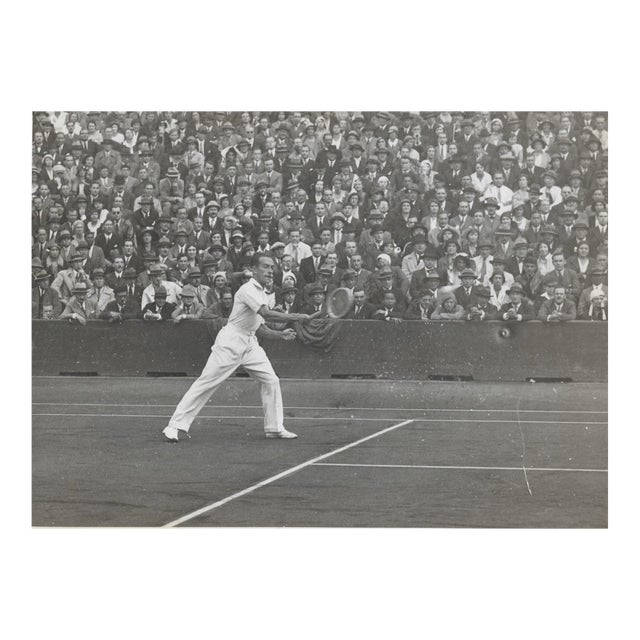 1940s Earl Cochell Tennis Photograph For Sale