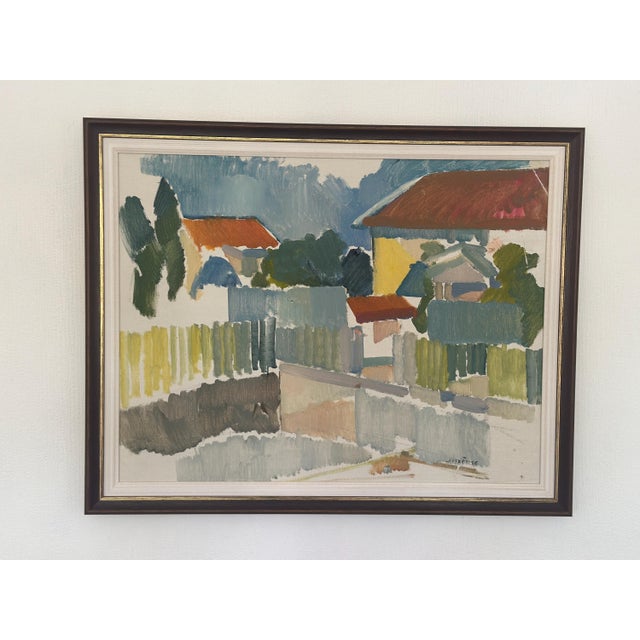 Alex Öberg, Moving Geometry, 1970s, Oil on Canvas, Framed For Sale - Image 7 of 14