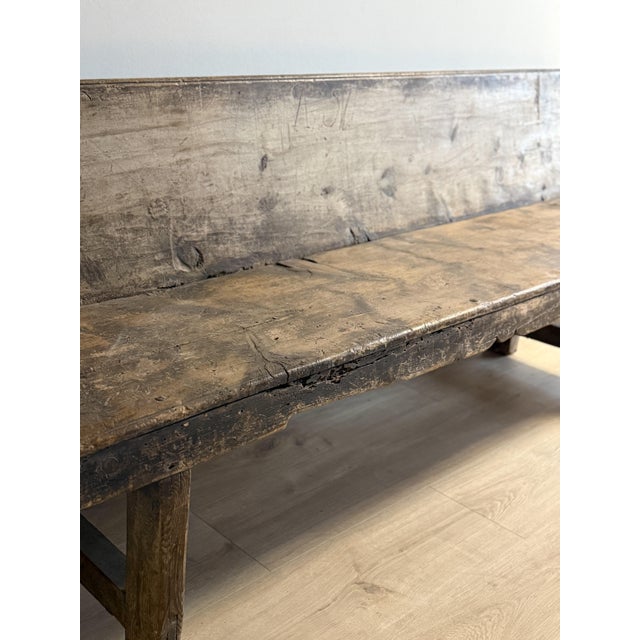 18th C. Spanish Catalan Bench For Sale - Image 13 of 13