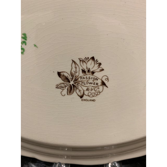 19th Century Circa 1860 English Minton Passion Flower Transfer Ware Dinnerware Set- 43 Pieces For Sale - Image 9 of 13