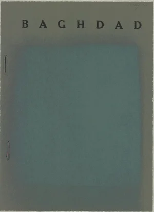 1972 R.B. Kitaj 'Baghdad' Contemporary Turquoise, Green USA Serigraph