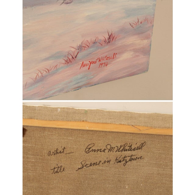 Ann Yost Whitesell 'Scene in Kutztown' Original Oil Painting For Sale In Philadelphia - Image 6 of 12