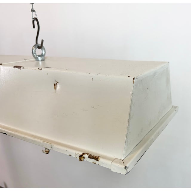 Mid-Century Modern Vintage Industrial Hanging Tube Light from Famor, 1970s For Sale - Image 3 of 18