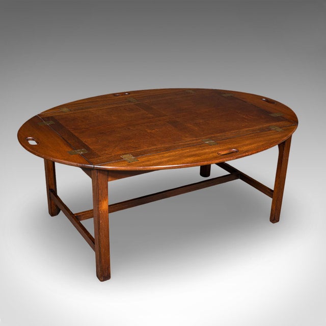Art Deco Large Vintage Butler's Tray Table, English, Serving Stand, Art Deco, Circa 1930 For Sale - Image 3 of 12