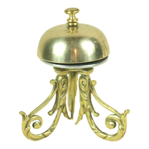 Unusual Late 19th Century Brass Desk Bell