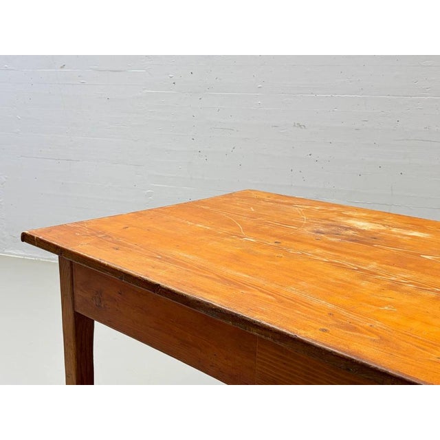 Farmhouse Wooden Table in Softwood, 1960s For Sale - Image 14 of 17