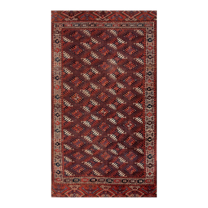 19th Century Russian Yamoud Turkmen Carpet ( 6'3" x 10'9" - 190 x 327 )