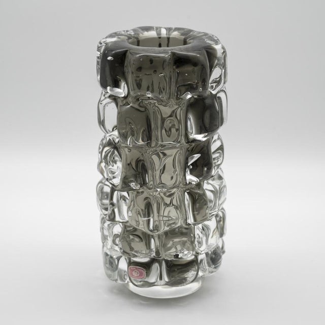 Pineapple Glass Vase by Frantisek Vizner for Skrdlovice, 1971 For Sale - Image 6 of 9