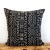 Black Mudcloth Pillow Cover For Sale - Image 4 of 4