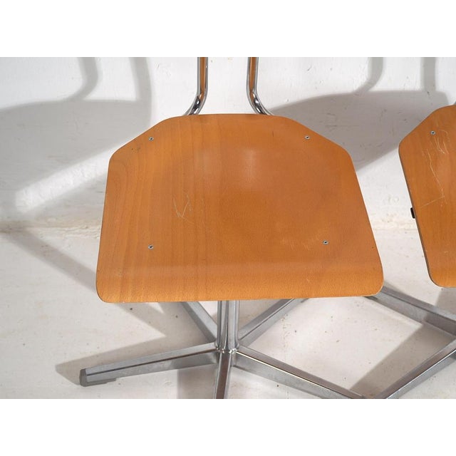 Vintage Office Chairs, 1950, Set of 6 For Sale - Image 10 of 13