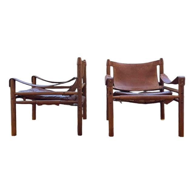 Mid-Century Sirocco Safari Armchair by Arne Norell, 1960s For Sale