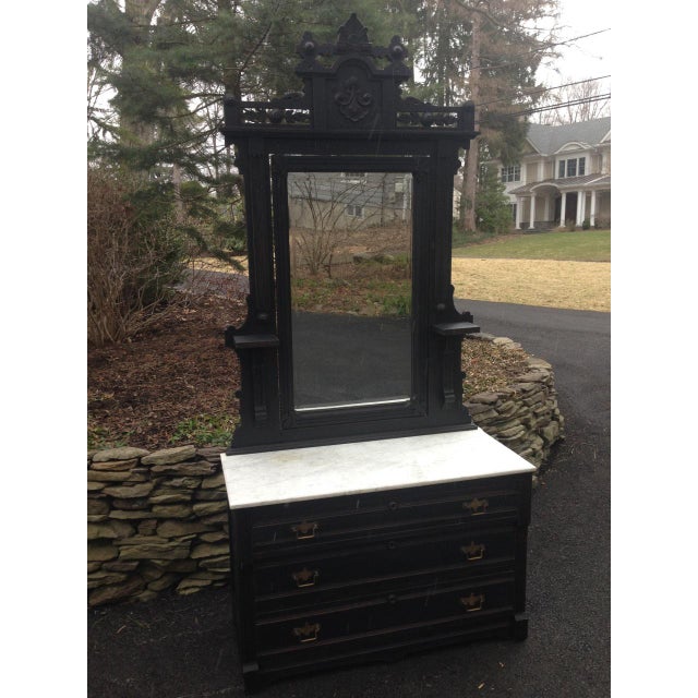 19th Century Antique Marble Top Eastlake Dresser Chairish