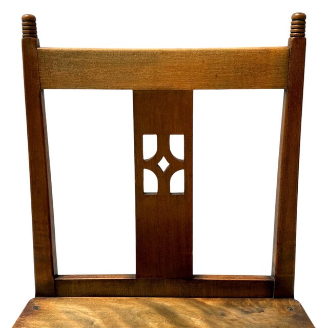 Art Deco Library Chair by Jac. Van Den Bosch, 1916 For Sale - Image 3 of 15