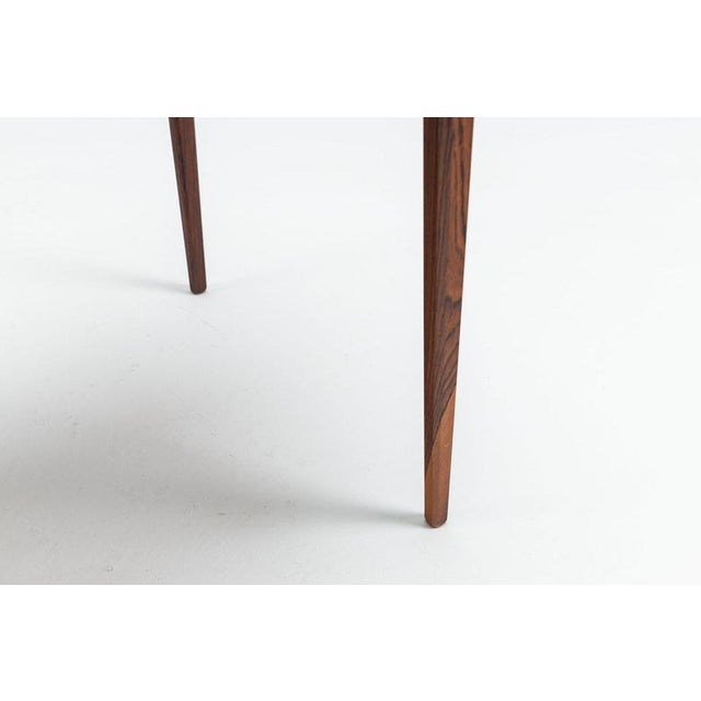 Nesting Tables in Santos Rosewood by Johannes Andersen for CFC Silkeborg, Denmark, 1960, Set of 3 For Sale - Image 12 of 15