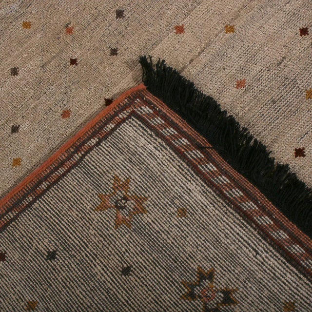 Rug & Kilim Handknotted Celestial Dome Rug with Black Fringe, 6'x9' For Sale - Image 4 of 8