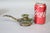 Metal 19th-Century French Champlevé Enamel Gilt Brass Candleholder With Green Onyx Inset For Sale - Image 7 of 8
