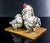 White Rooster and Hens Sculpture by G. Cacciapuoti For Sale - Image 8 of 18