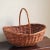 Vintage Rustic European Style Gathering Basket For Sale - Image 4 of 12