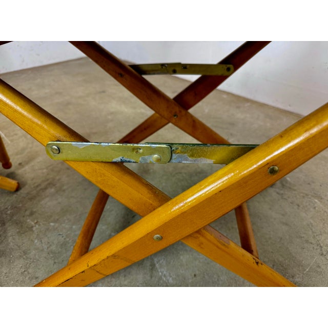 Vintage 1980’s Director’s Chairs by Telescope Made in Usa New Slings For Sale - Image 10 of 12