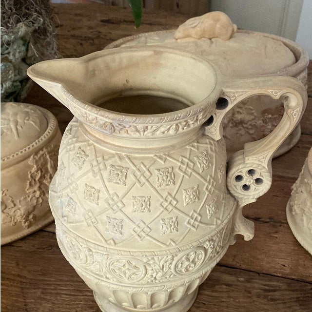 English 19th c Caneware Jug For Sale - Image 3 of 7