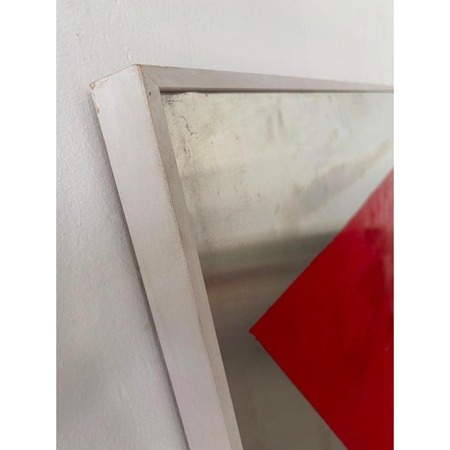 Metal Geometric Composition on Steel, Italy, 1960s For Sale - Image 7 of 8