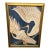 1980s Cranes in Flight Original Painting on Silk by Raouf Zarrouk , Massive 40x52 Includes Coa For Sale