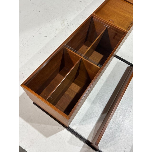 Modular Wall Unit in Teak by Kai Kristiansen for FM Møbler, Denmark, 1960s For Sale - Image 16 of 18