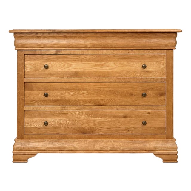 Louis Philippe Oak Chest of Drawers For Sale