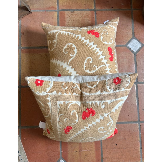 Handmade Suzani Throw Pillow For Sale - Image 11 of 12