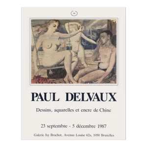1987 Paul Delvaux Isy Brachot Gallery Poster