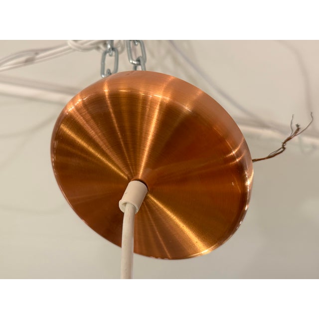 Copper Pendant With Copper Canopy For Sale - Image 10 of 12