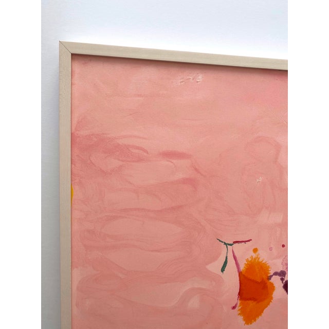 Various Artists Helen Frankenthaler Vintage Abstract Expressionist Framed Limited Edition Large Fine Art Silkscreen Print " Flirt " 1995 For Sale - Image 4 of 12