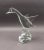 Licio Zanetti Italy Hand Blown Murano Art Glass Goose Duck Bird Sculpture. Measures approximately 6 1/8" long, 6 3/8"...