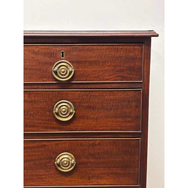 Antique English Mahogany Chest of Drawers For Sale In Naples, FL - Image 6 of 12