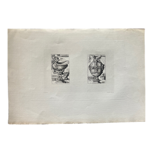 Antique Édouard Baldus Heliogravure of Renaissance Ornamental Vessels, Paris C. 1870