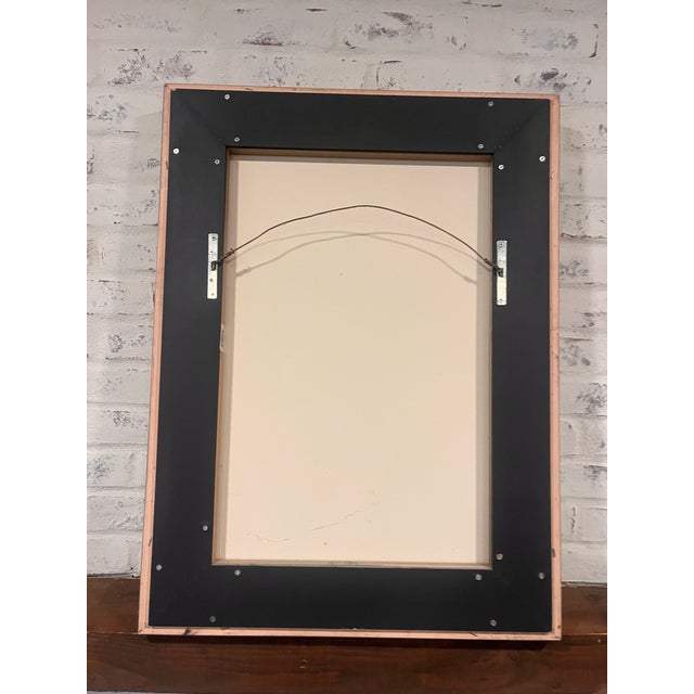 1970s Modern Abstract Portrait Painting Signed Achim - Framed Contemporary Art, Mid Century Modern For Sale In Washington DC - Image 6 of 11