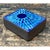 Metal Vintage Ceramic Trinket Box With Blue Enameled Lid For Sale - Image 7 of 12