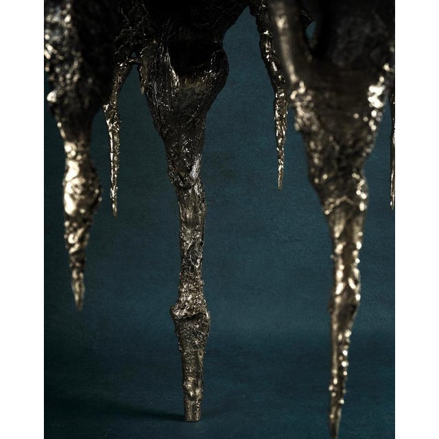 Disenchanted Table in Cast Bronze by William Guillon For Sale - Image 6 of 11