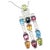 Bulgari 1990s Bulgari Allegra Diamond Color Stones White Gold Necklace For Sale - Image 4 of 10