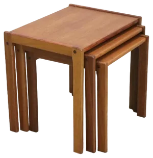 Mid-Century Nesting Tables from Frankenau, 1960s, Set of 3, Set of 3