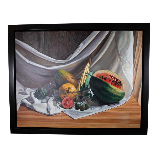 Osvaldo Diaz - (B 1970) - Oil on Canvas - 34" H X 43" W For Sale