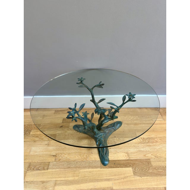 Vintage Bronze Verdigris Coffee Table by Willy Daro, 1970 For Sale - Image 9 of 16