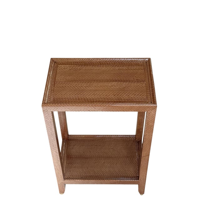 Karl Springer Toffee Telephone Side Table For Sale In Miami - Image 6 of 12