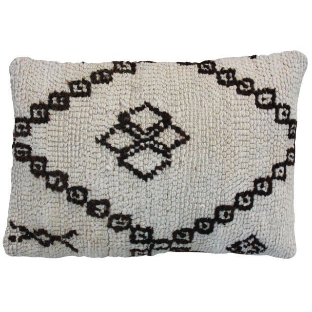 Mid 20th Century Moroccan Beni Ourain Berber Pillow For Sale