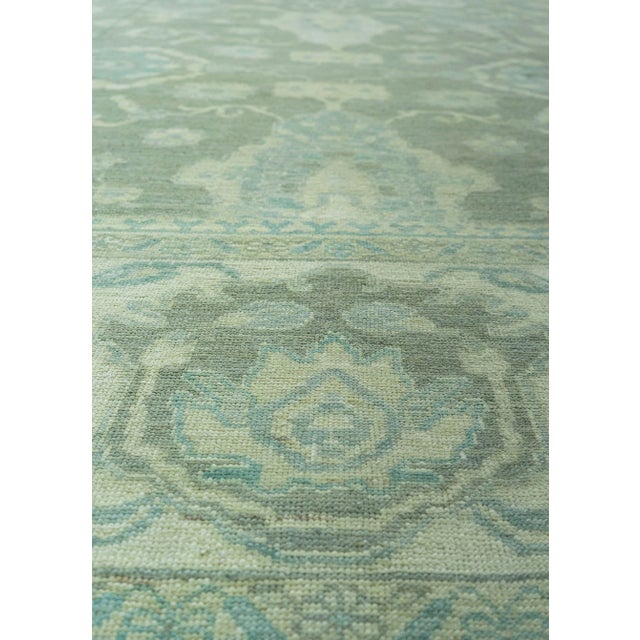Turkish Oushak Antique Look Rug 12'3" x 14'10" #20078 For Sale In Houston - Image 6 of 8