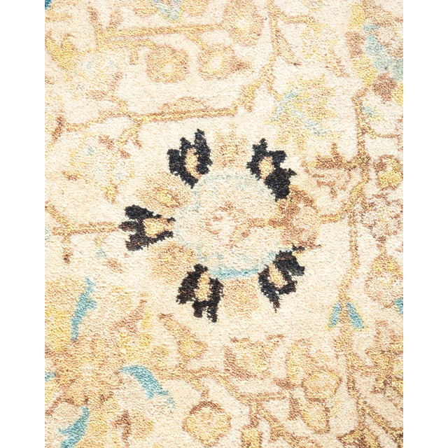 Traditional Mogul, One-of-a-Kind Hand-Knotted Area Rug - Ivory, 3' 2" x 5' 5" For Sale - Image 3 of 8