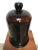 American Antique Amber Glass Apothecary Dome Cloche With Ground Glass Finial For Sale - Image 3 of 8