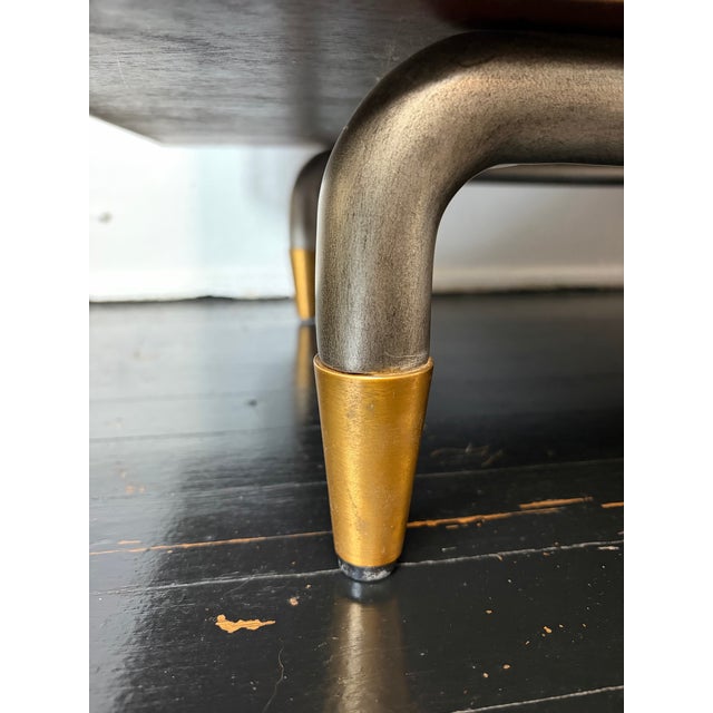 1960s Mid-Century Modern Aurum-Finished Solid Wood Media Credenza For Sale - Image 14 of 15