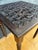 Spanish Barley Twist Side Table with Geometric Carved Top, 1930s For Sale - Image 9 of 10