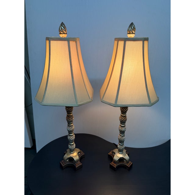 Design Plus Gallery presents a Pair of Table Lamps from Uttermost. The lamps are quite tall and do well on a buffet or...